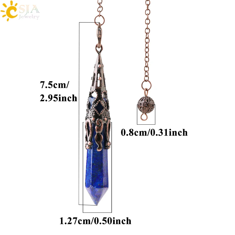 Ornate Crystal Pendulums - Medieval Collection