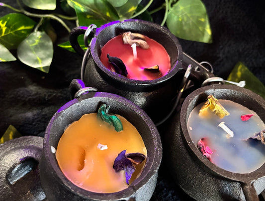 Cast Iron Cauldron Candles
