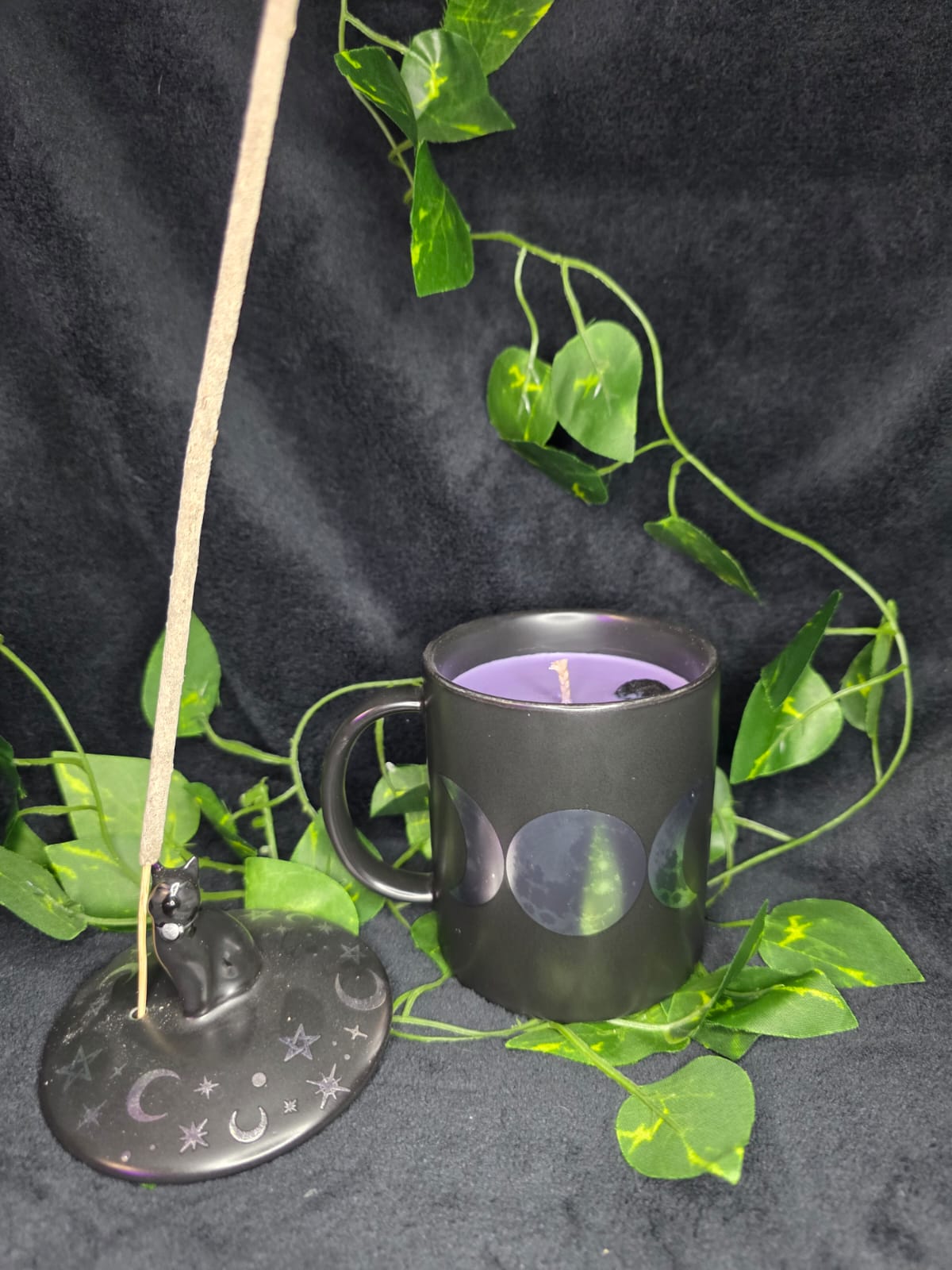 Mug Candle and Incense Holder Duo