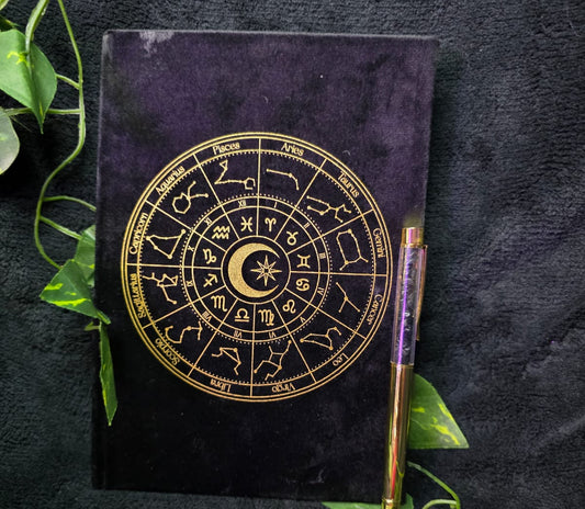 Zodiac Journal with Crystal Pen