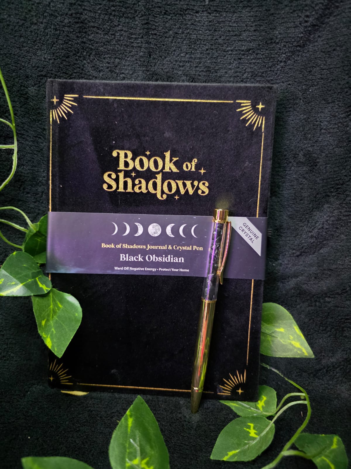 Book of Shadows/Spells Journals with Crystal Pen
