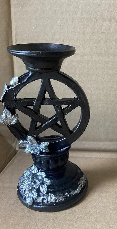 Candlestick/Crystal Ball Holders - Pentagram Collection