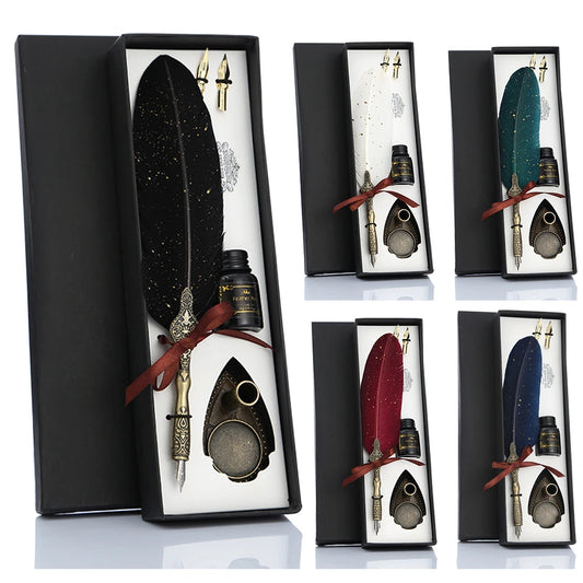 Feather Quill Pen Set