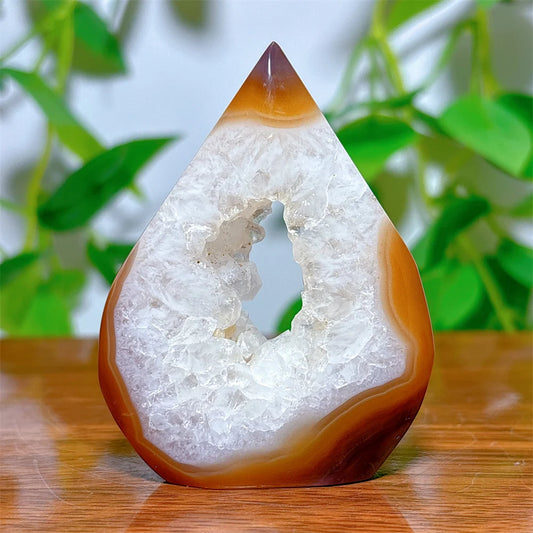 Carnelian Crystal Druzy Free Form