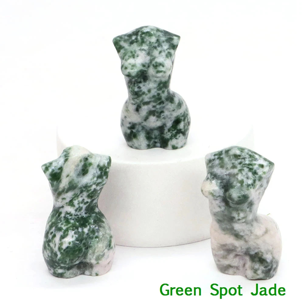 Mini Crystal Goddess Body Carvings