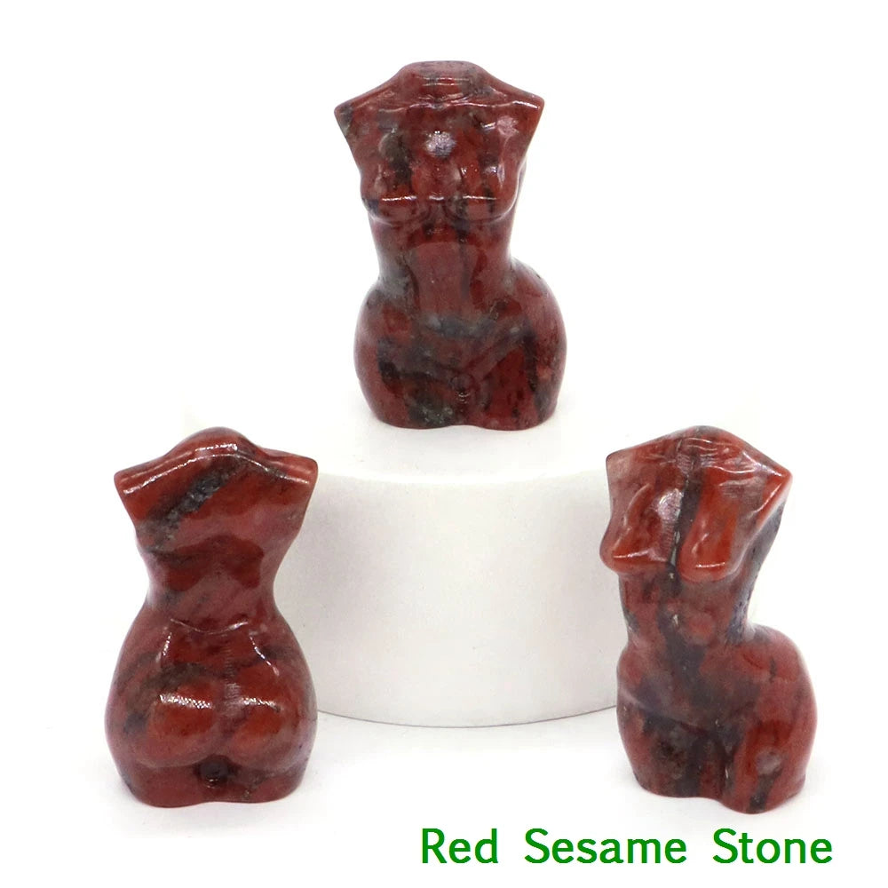 Mini Crystal Goddess Body Carvings