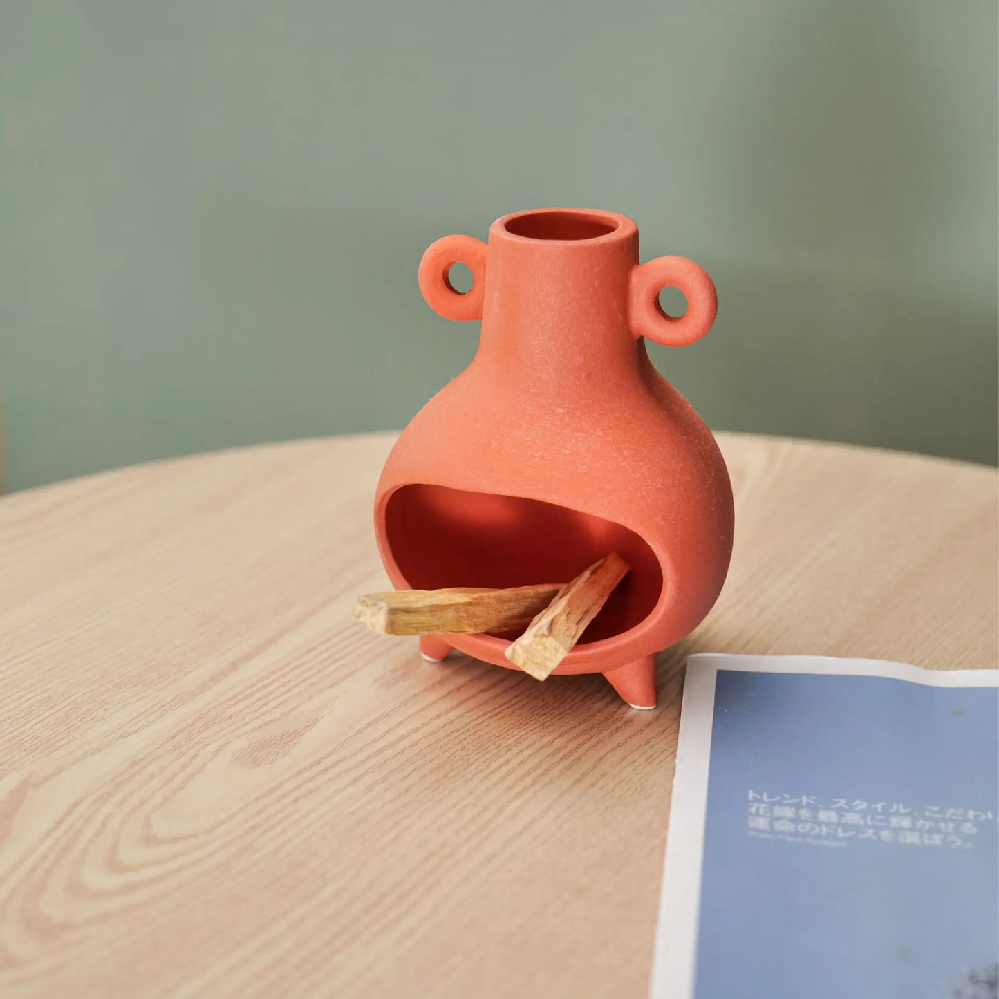 Ceramic Smudge Chimney Bowl - Crone Style  *Reminder in Description*