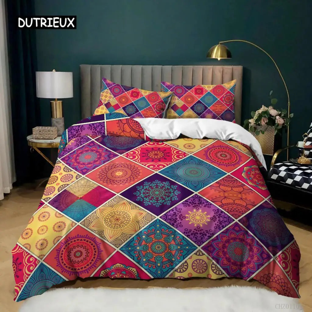 Duvet Cover and Pillowcase Set - Boho Collection