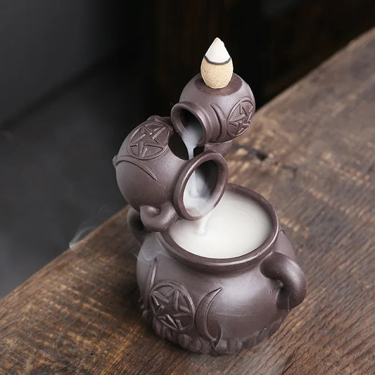Cauldron Back Flow Incense Burner