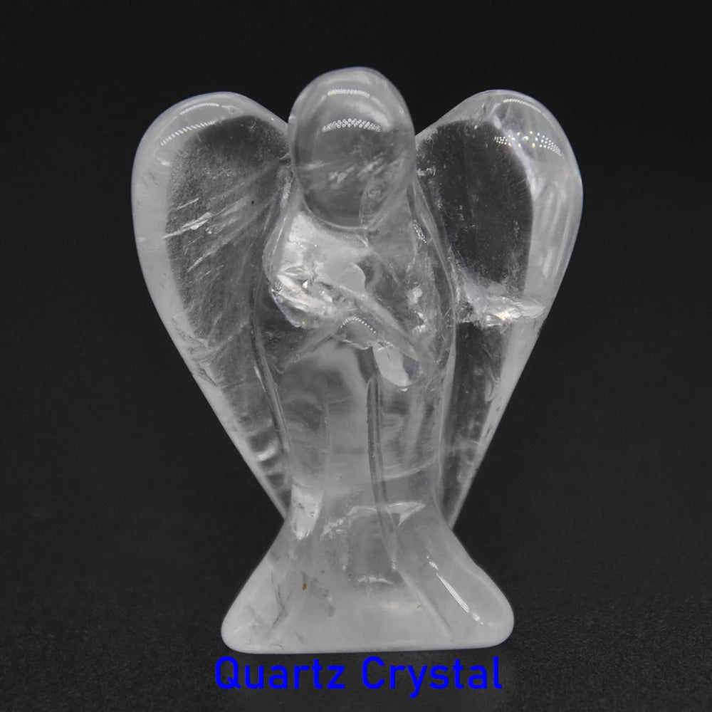 Mini Guardian Angel Crystal Carvings