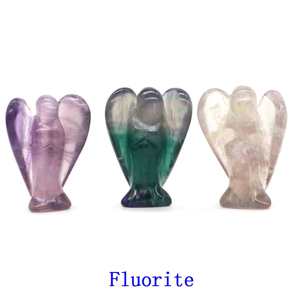 Mini Guardian Angel Crystal Carvings