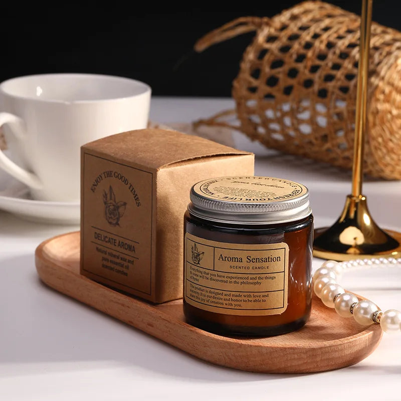 Homemade Soy Scented Candle Jar