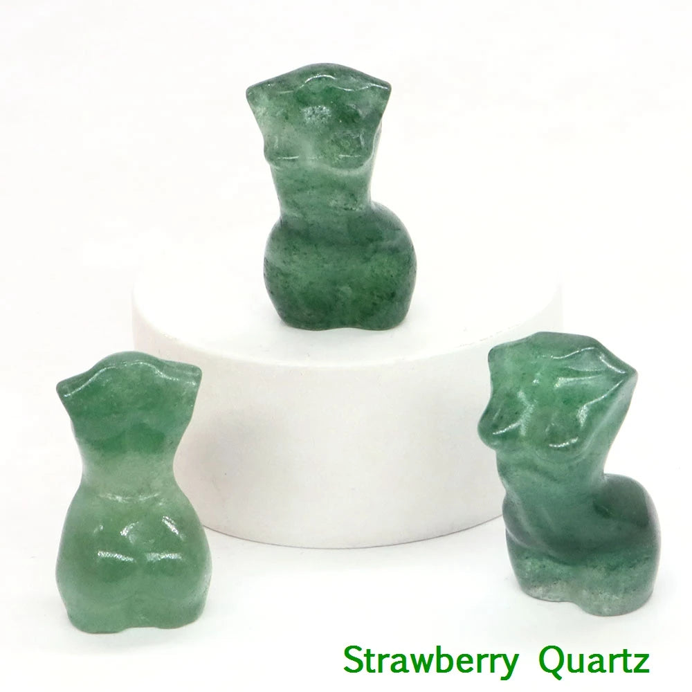 Mini Crystal Goddess Body Carvings
