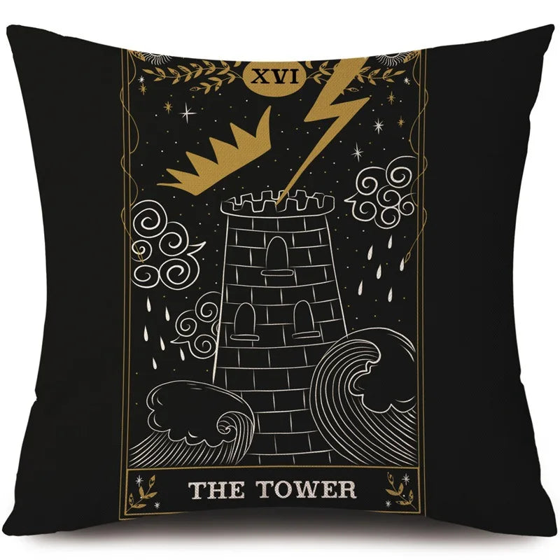 Throw Cushion Covers - Moon Tarot Collection