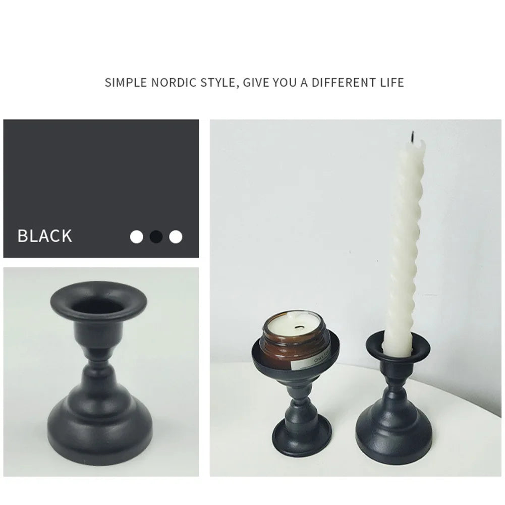 Vintage Metal Candlestick holders