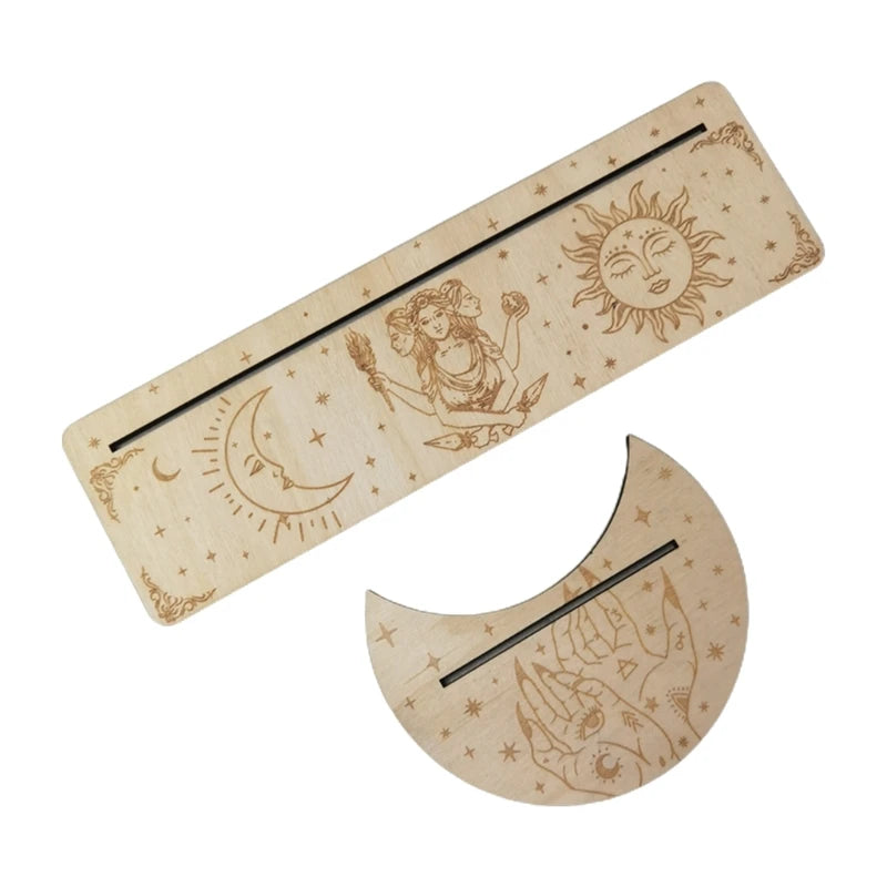 Wooden Tarot/Oracle Card Stand Holder Set Collection