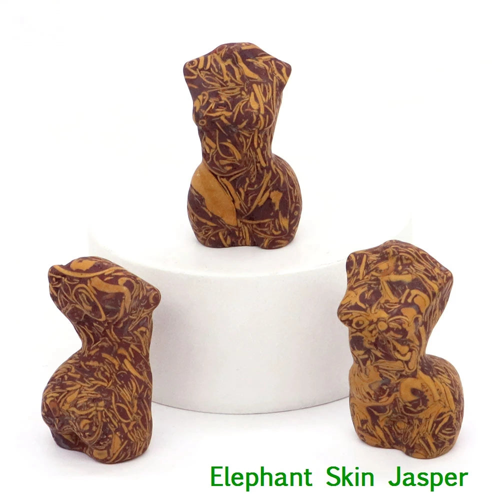 Mini Crystal Goddess Body Carvings