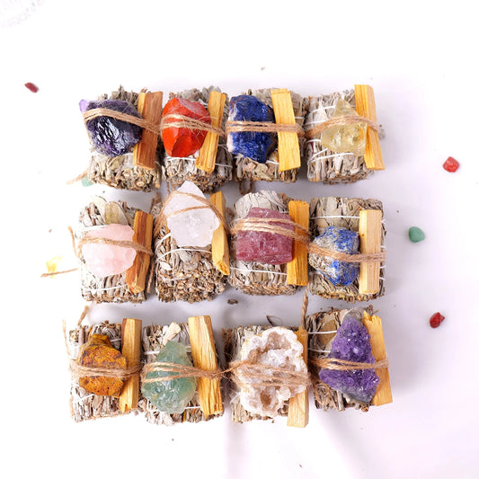 Mini Sacred Bundles -Herb,Incense,Crystal Bundle
