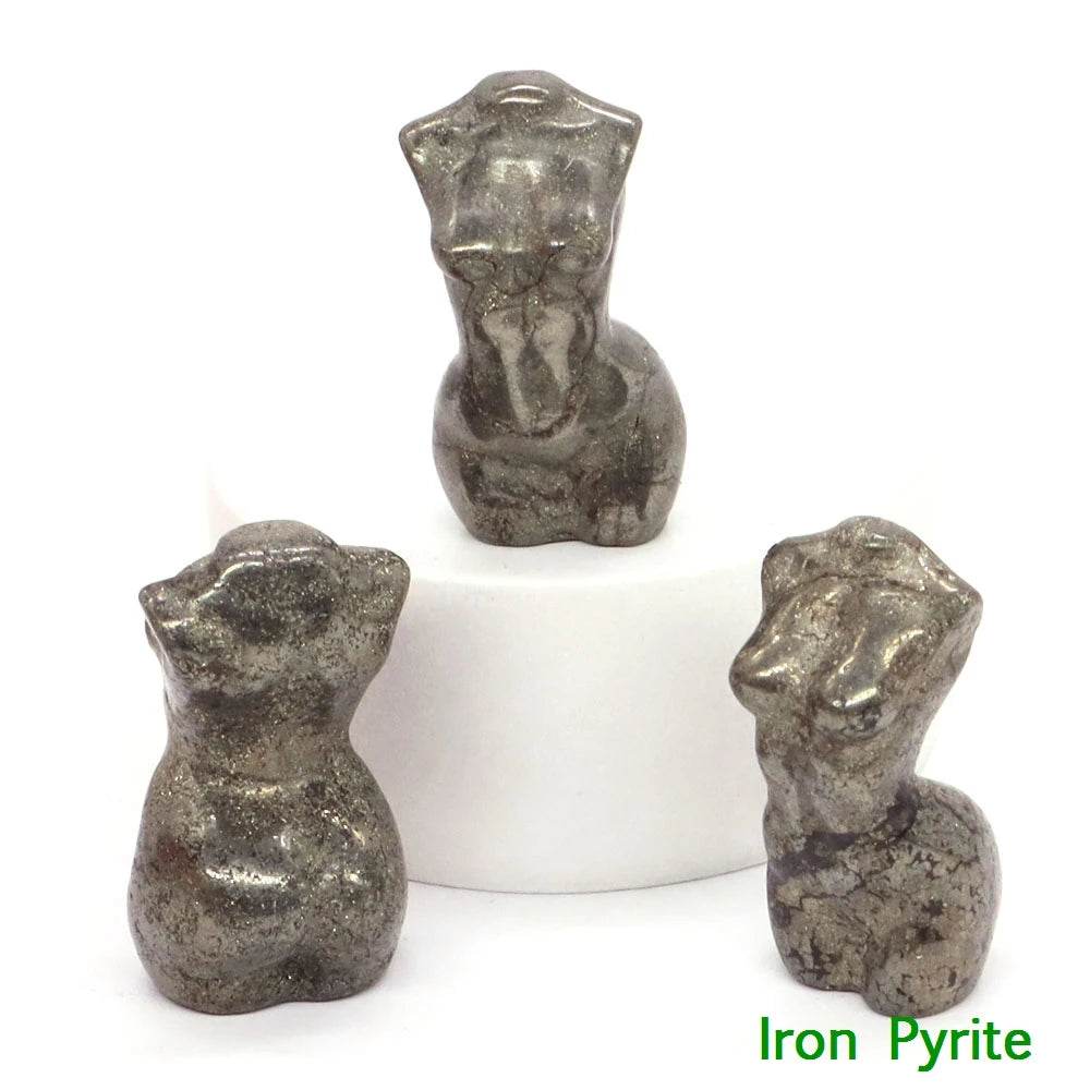 Mini Crystal Goddess Body Carvings