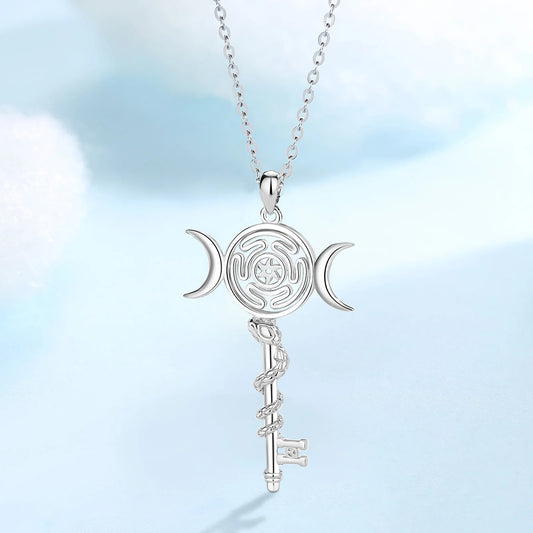 925 Sterling Silver Hekate Wheel Necklace