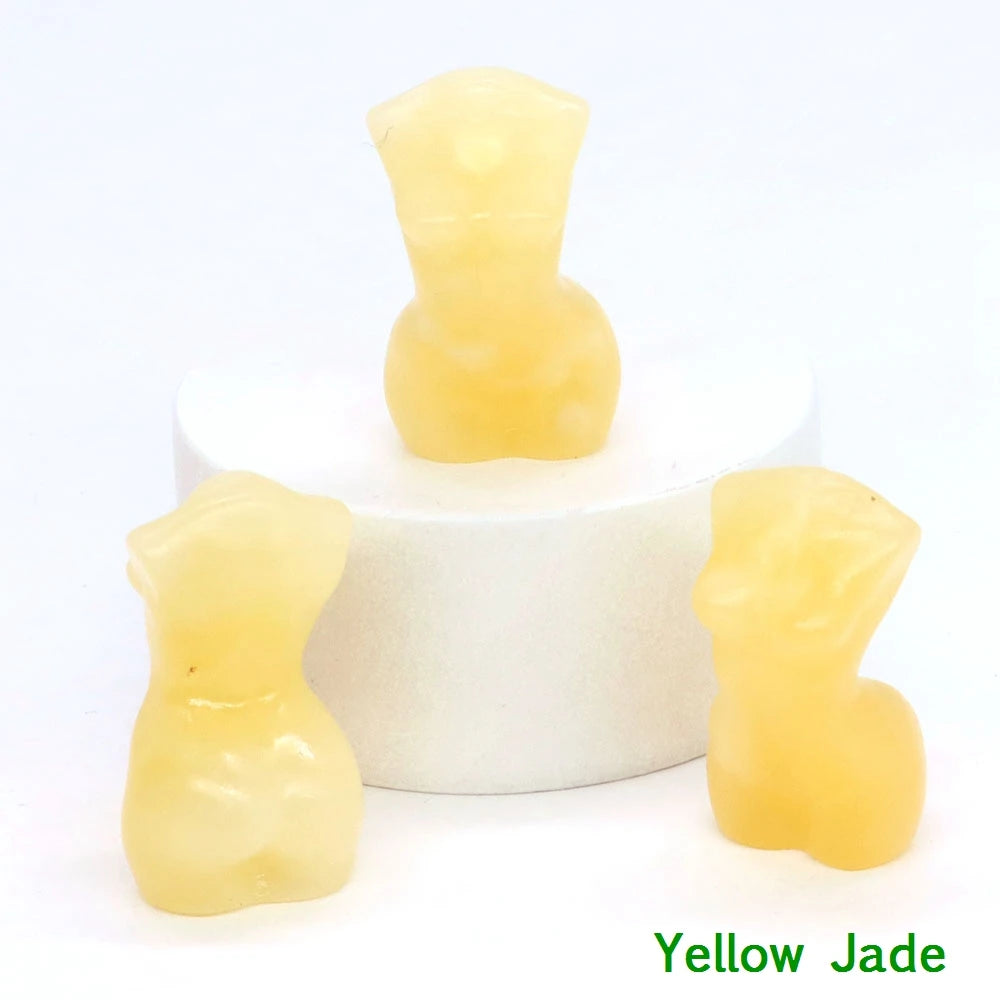 Mini Crystal Goddess Body Carvings