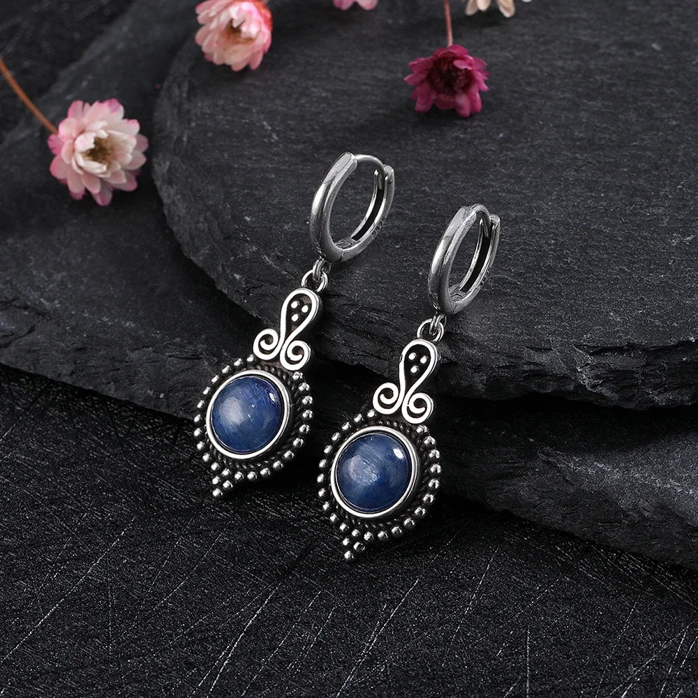 925 Sterling Silver Drop Earrings - Crystal Collection - non-plated