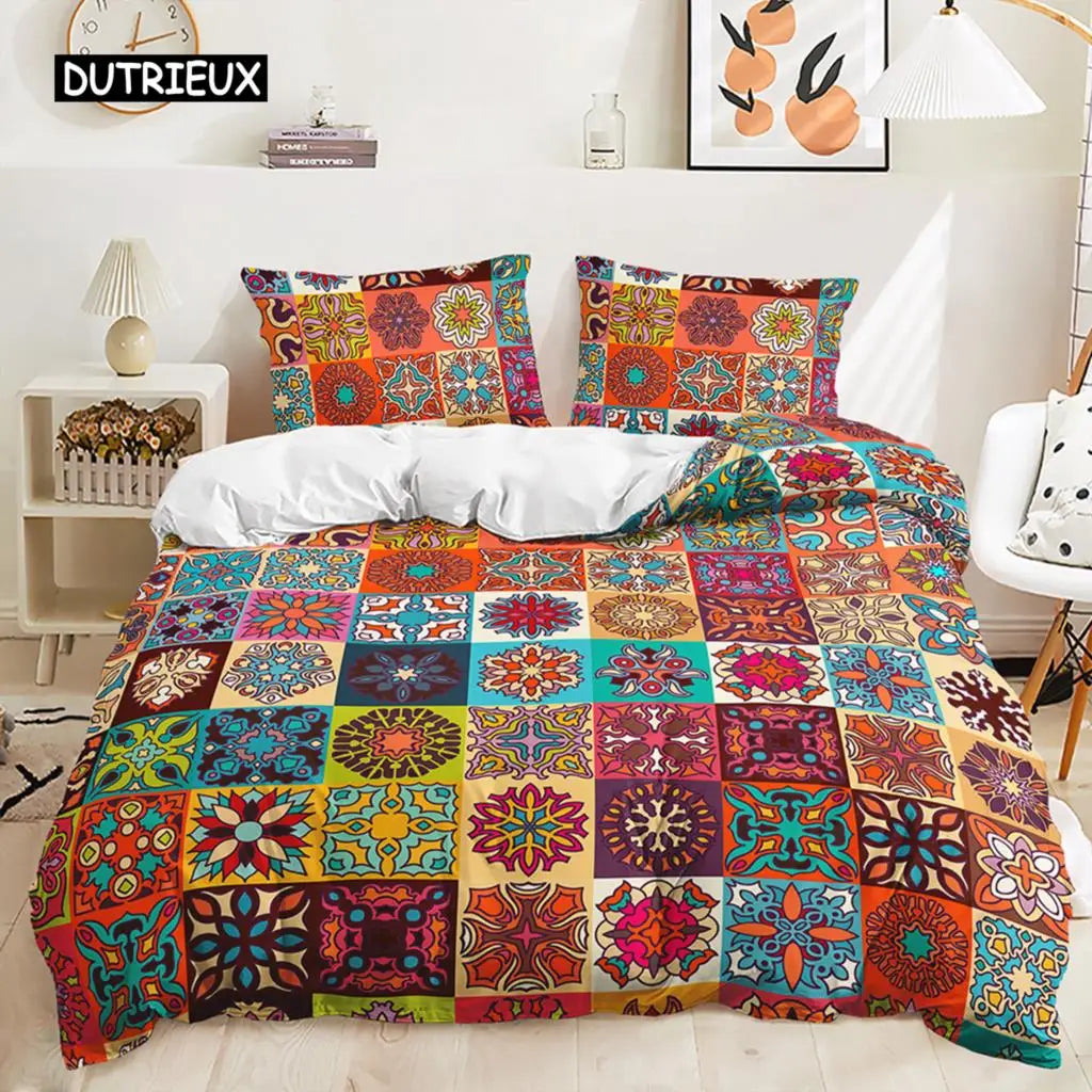 Duvet Cover and Pillowcase Set - Boho Collection