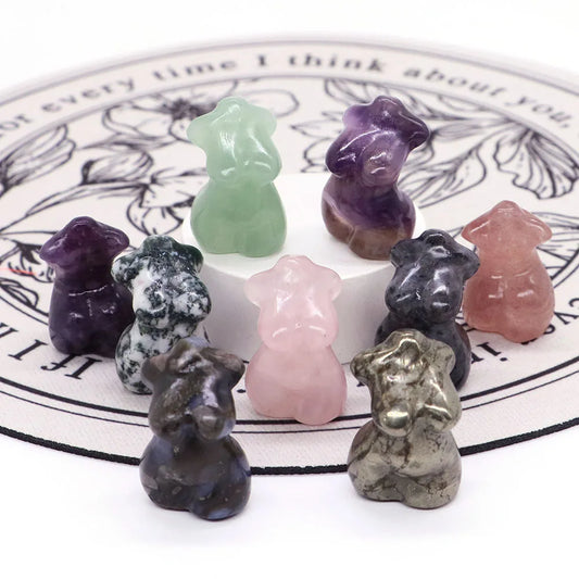Mini Curvy Crystal Goddess Body Carvings