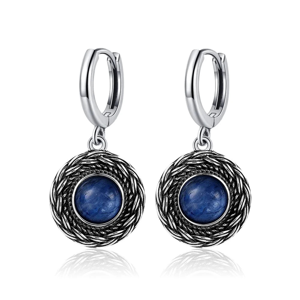 925 Sterling Silver Drop Earrings - Crystal Collection - non-plated