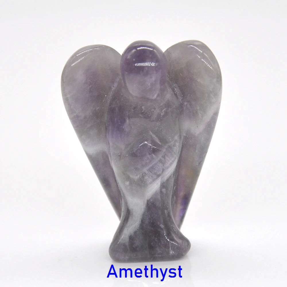 Mini Guardian Angel Crystal Carvings
