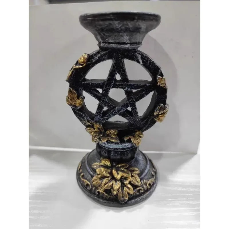 Candlestick/Crystal Ball Holders - Pentagram Collection