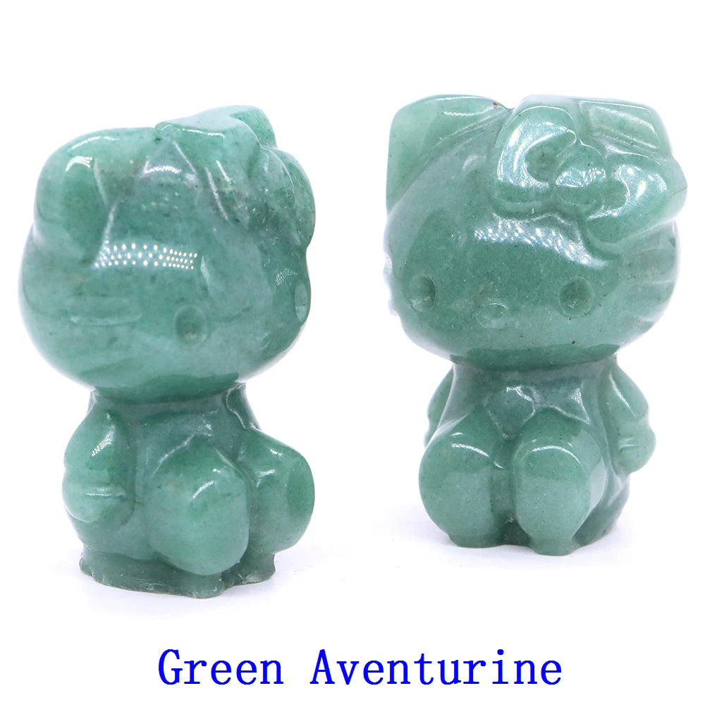 Mini Hello Kitty Crystal Carvings
