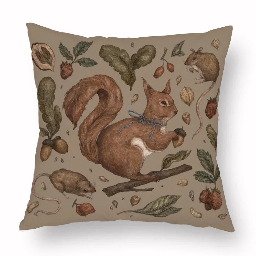 Throw Cushion Covers - Dark Academia Collection