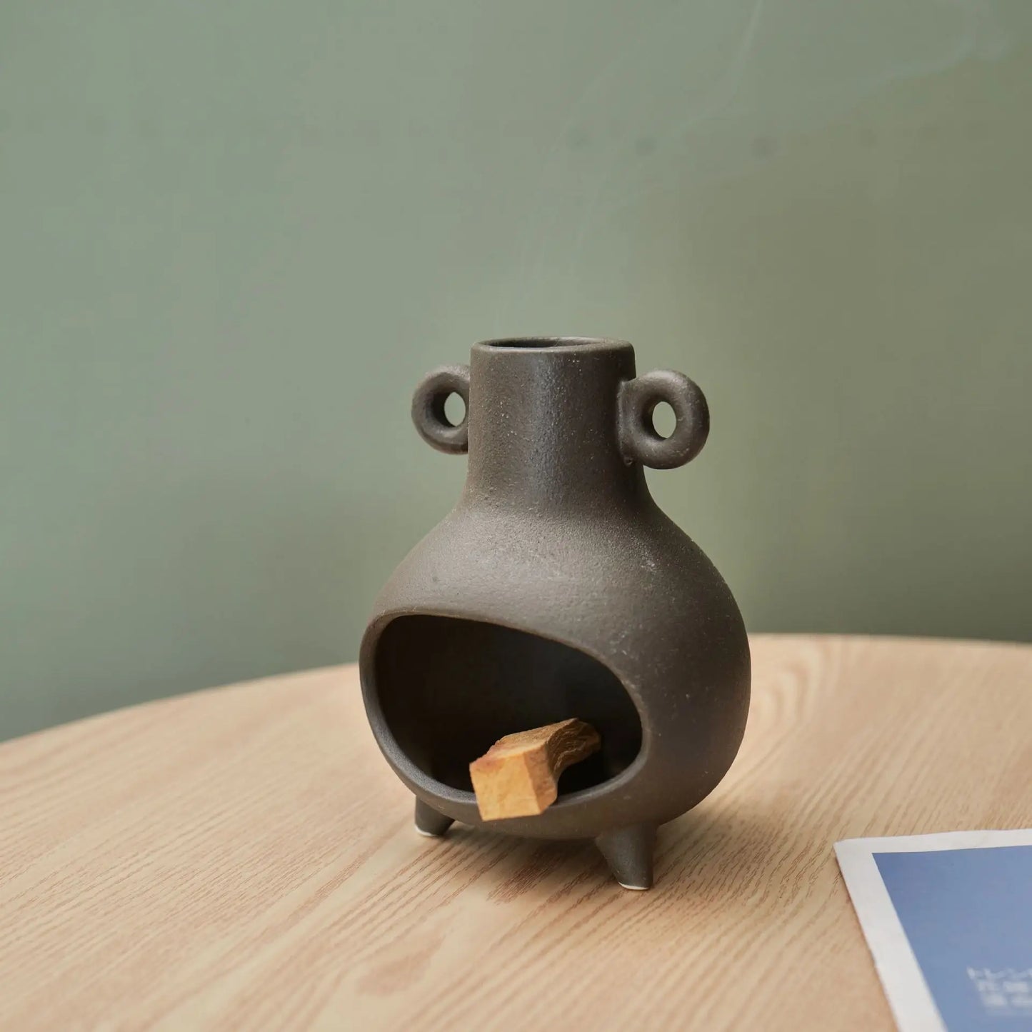 Ceramic Smudge Chimney Bowl - Crone Style  *Reminder in Description*