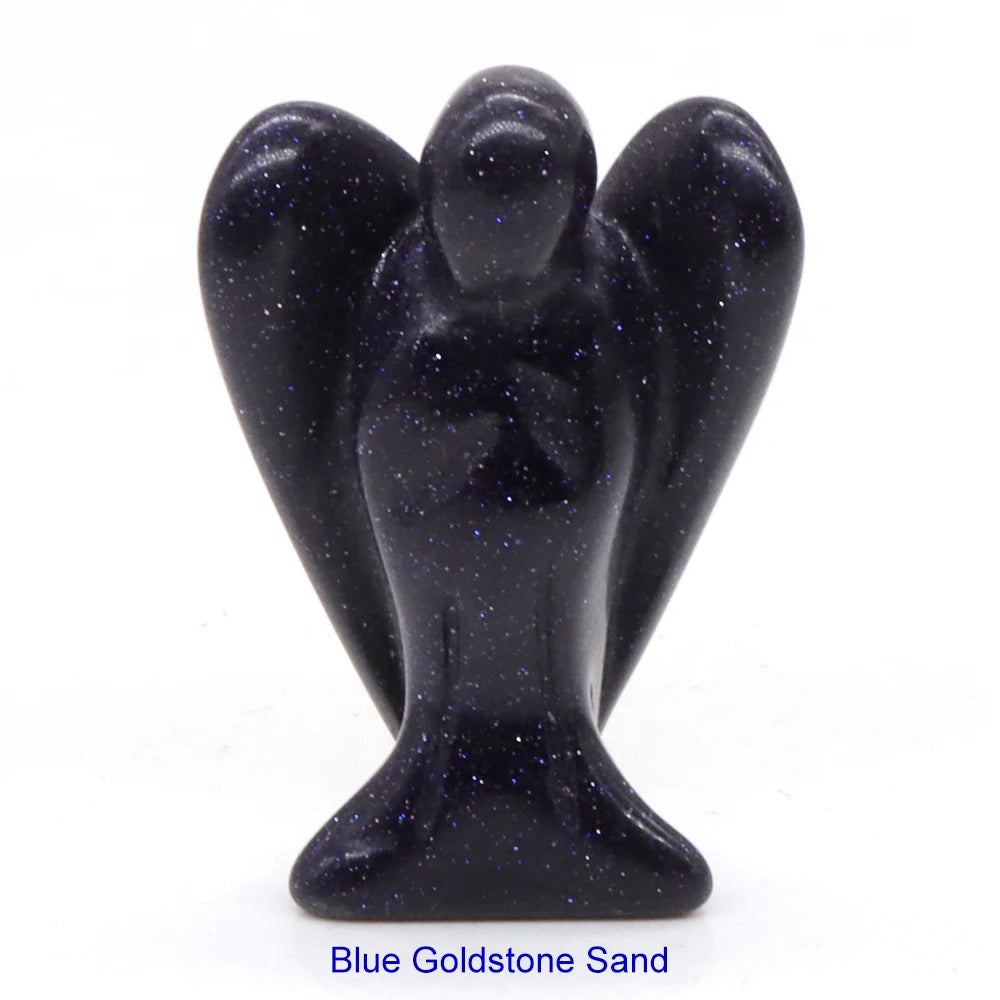 Mini Guardian Angel Crystal Carvings