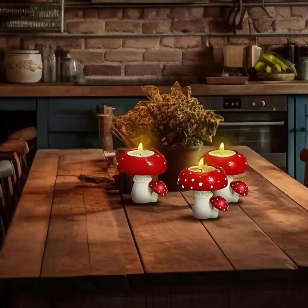 Mushroom Tealight Candle Holder