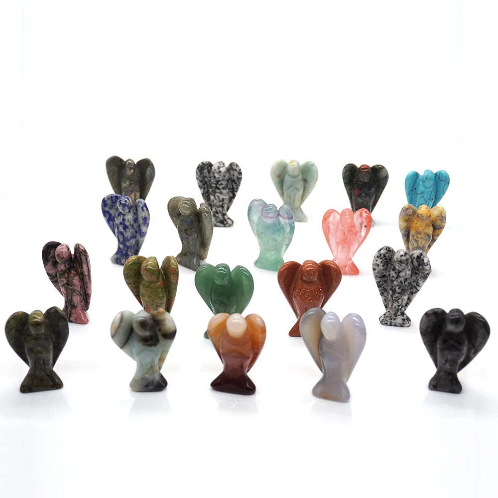 Mini Guardian Angel Crystal Carvings
