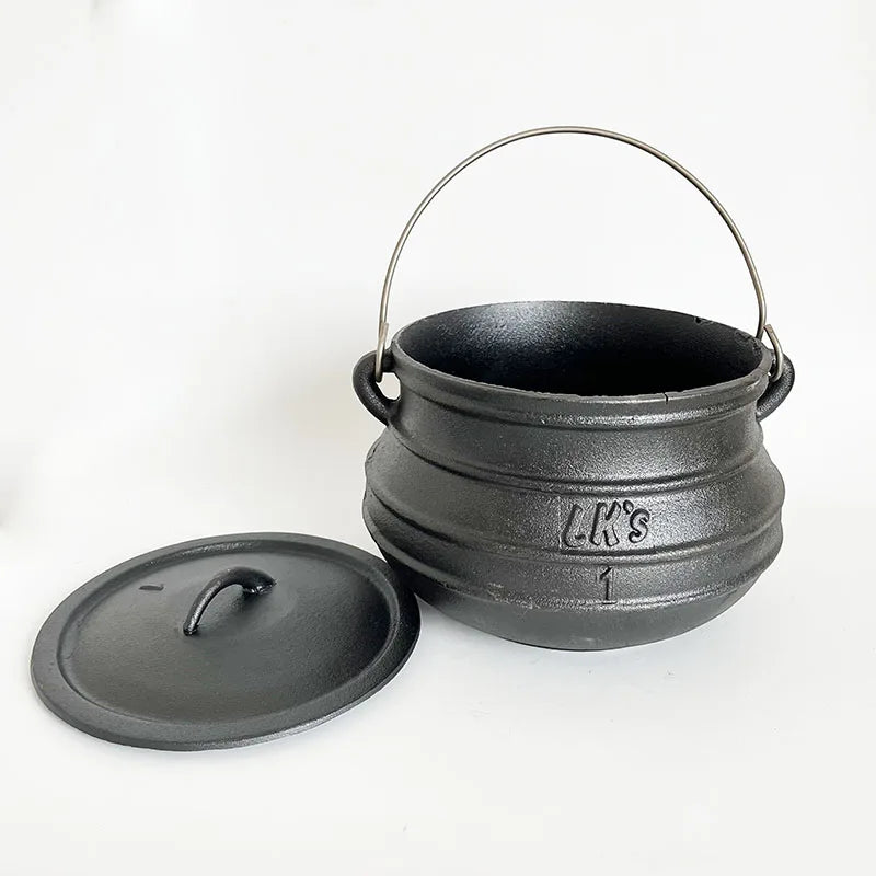 Large Cast Iron Cauldron 3L