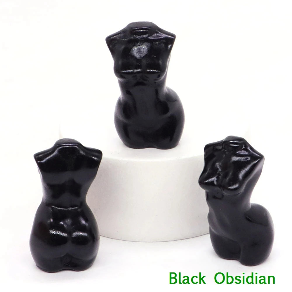 Mini Crystal Goddess Body Carvings
