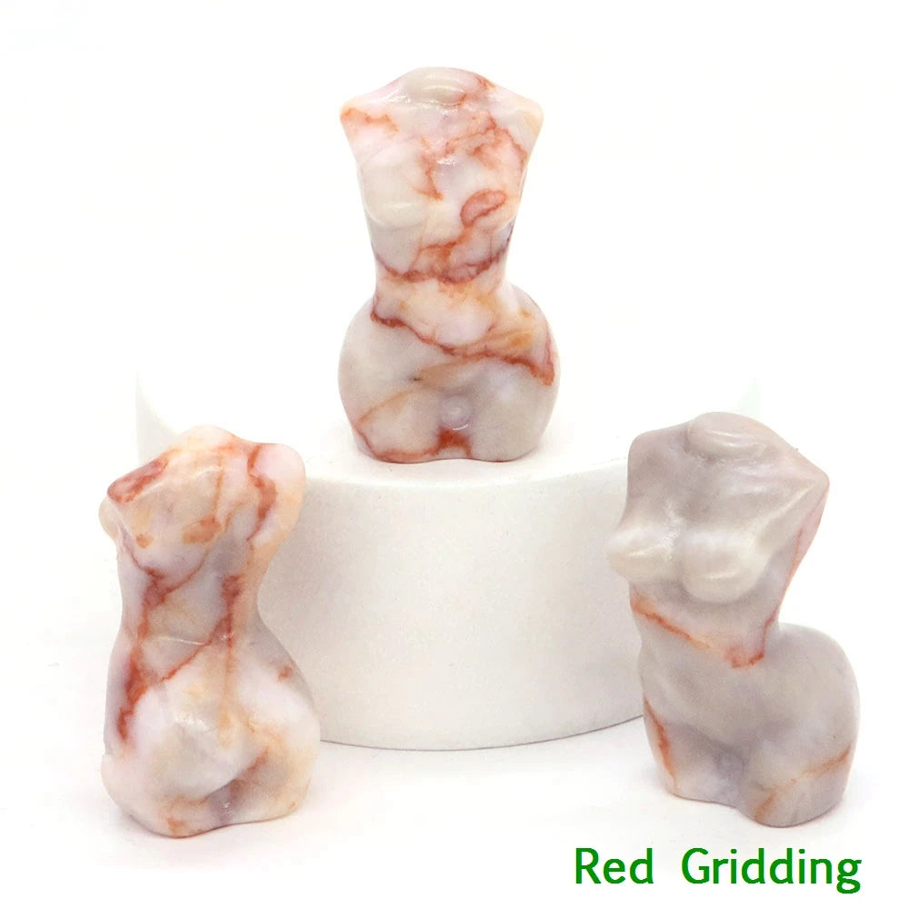 Mini Crystal Goddess Body Carvings
