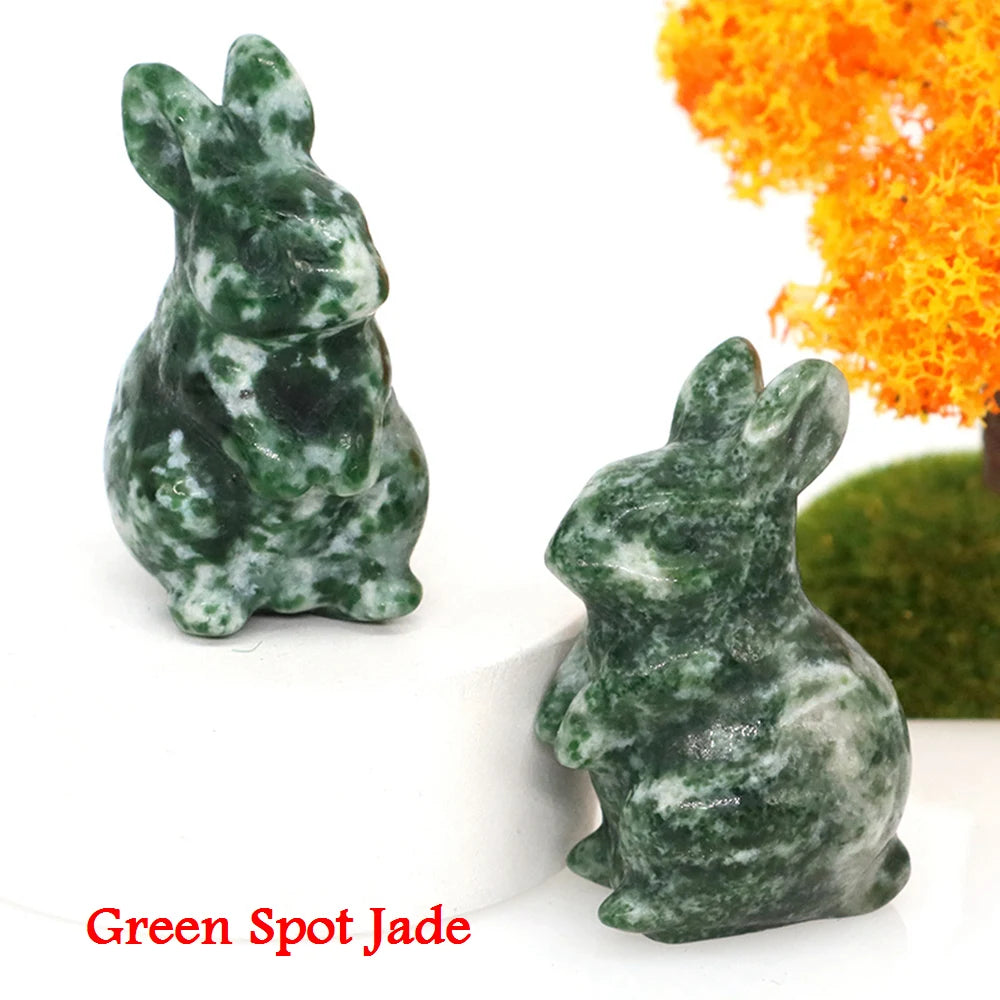 Mini Crystal Bunny Carvings