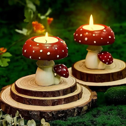 Mushroom Tealight Candle Holder