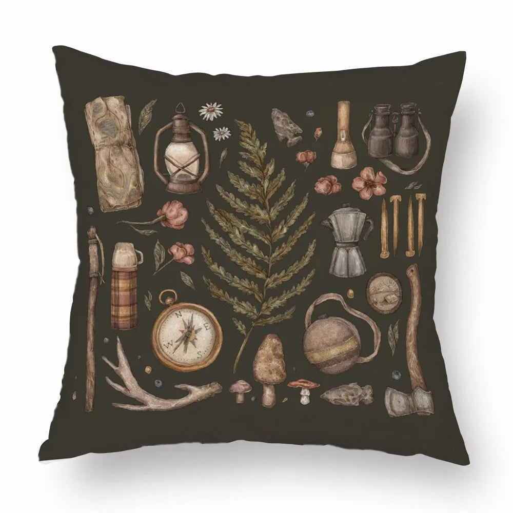 Throw Cushion Covers - Dark Academia Collection