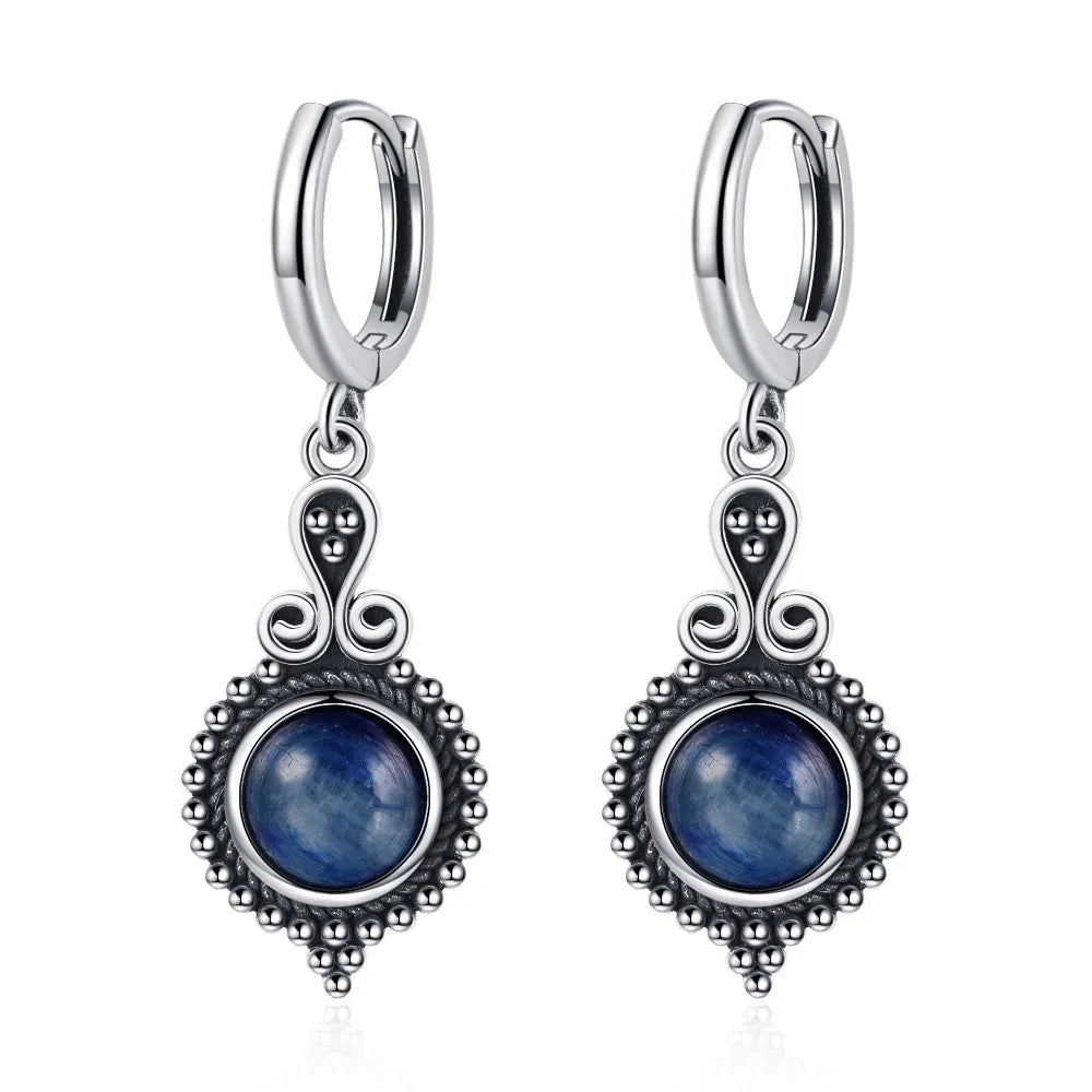 925 Sterling Silver Drop Earrings - Crystal Collection - non-plated
