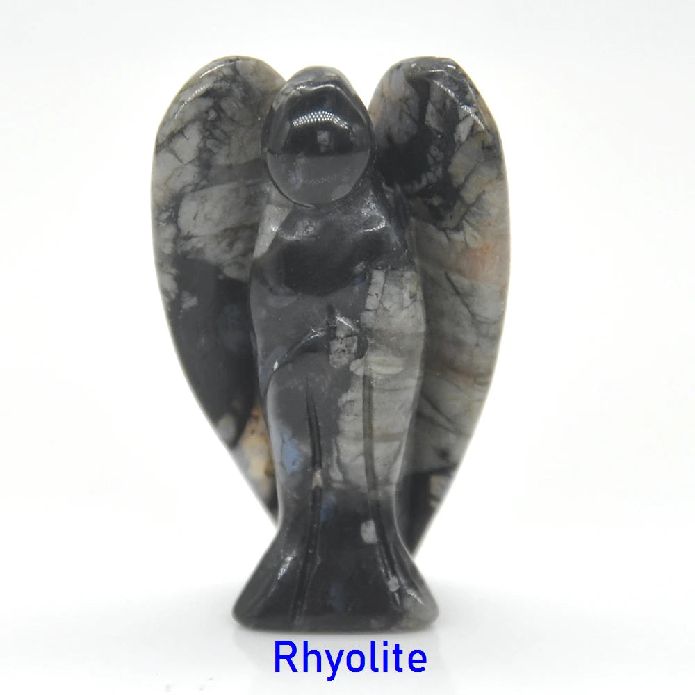 Mini Guardian Angel Crystal Carvings