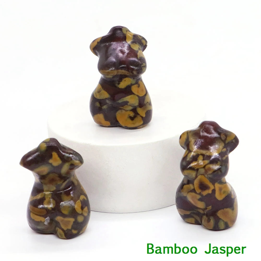 Mini Curvy Crystal Goddess Body Carvings