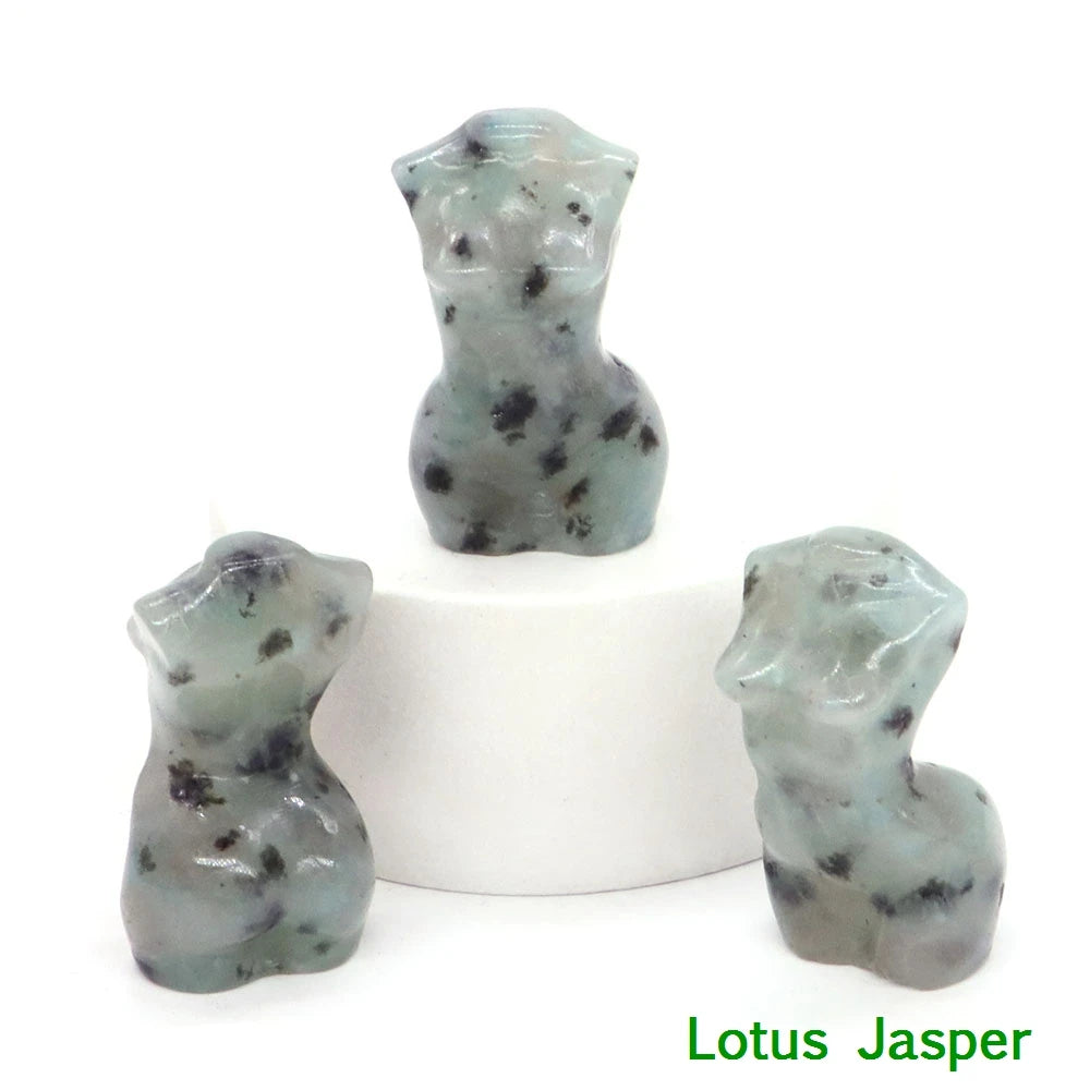 Mini Crystal Goddess Body Carvings