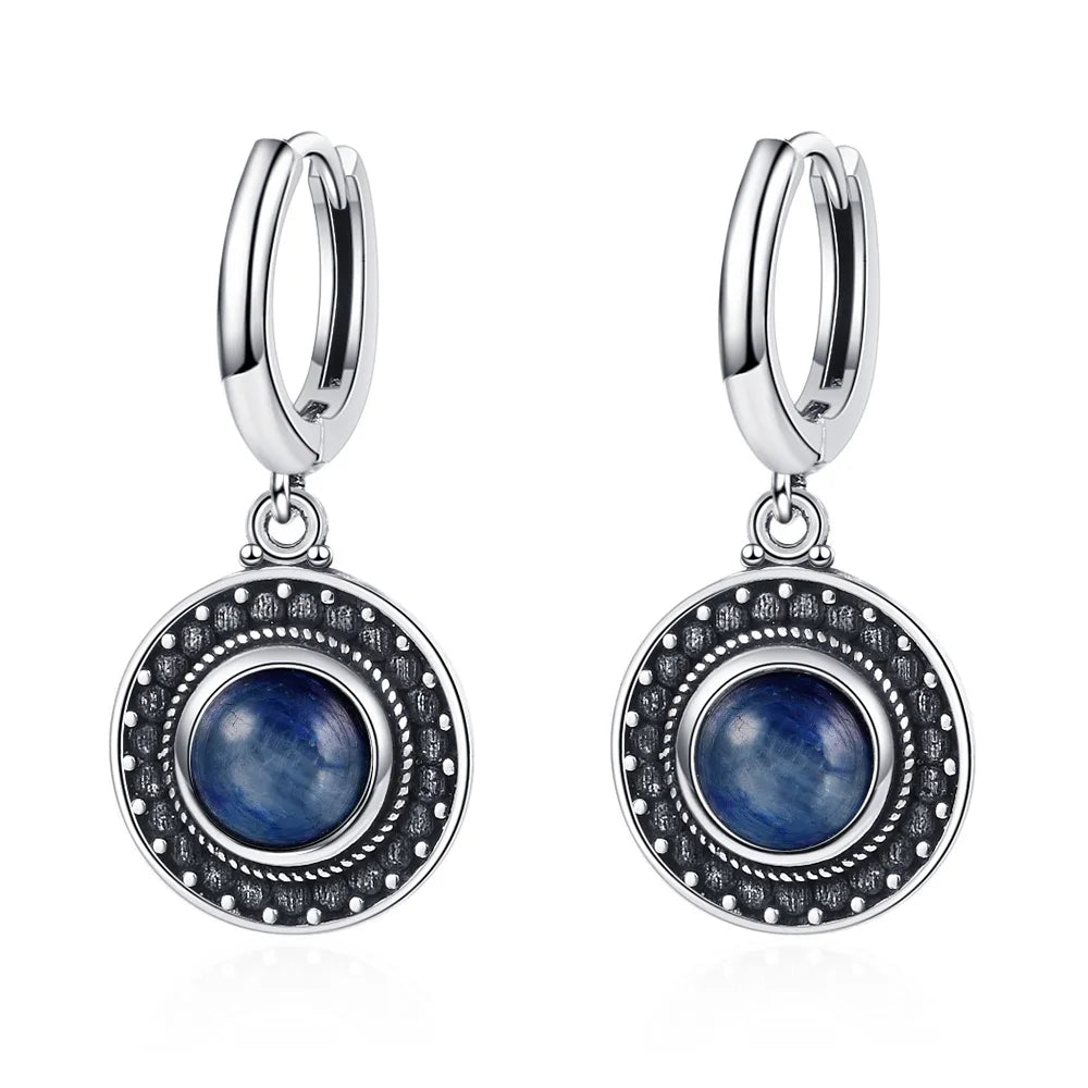 925 Sterling Silver Drop Earrings - Crystal Collection - non-plated
