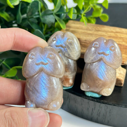 Moonstone Crystal Happy Penis Carving