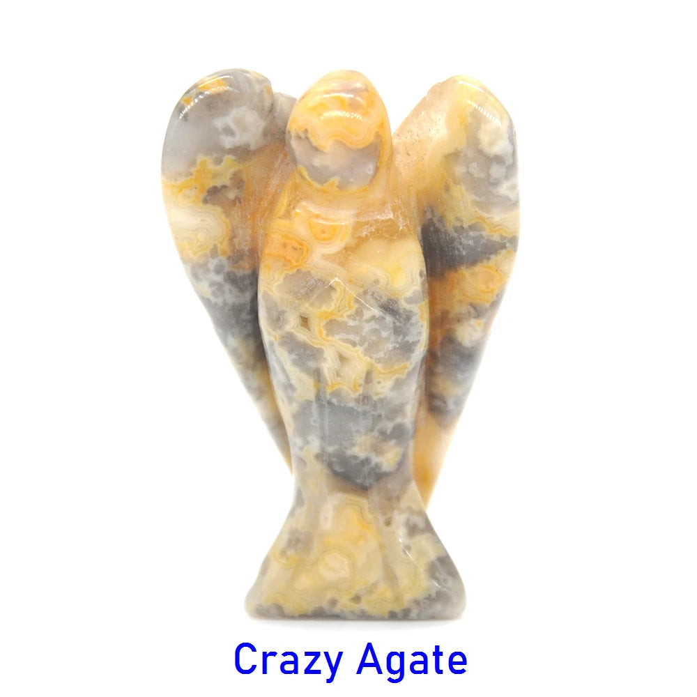 Mini Guardian Angel Crystal Carvings